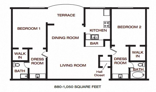 The Summit at Point Loma_San Diego_CA_Floor Plan_Two Bedroom Two Bathroom The Summit at Point Loma_San Diego_CA_Floor Plan_Two Bedroom Two Bathroom